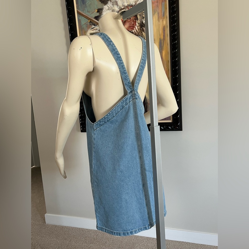 Twik Blue Denim Overall Dress – Size XS - Picture 5 of 8